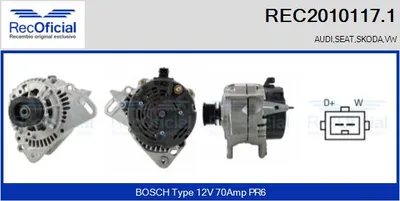 Alternator Audi 100 C3 Avant · Audi 90 B3 · Seat CORDOBA