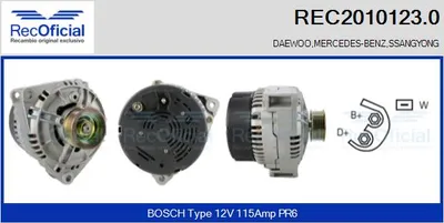 Alternator Mercedes-Benz 124 Coupe · Mercedes-Benz 124 Saloon · Mercedes-Benz 124 T-Model