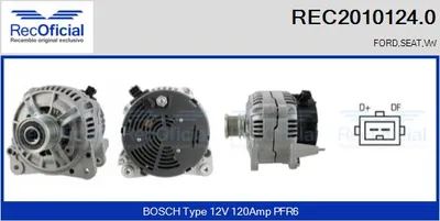 Alternator Seat CORDOBA · Seat TOLEDO I · Vw GOLF III Cabriolet