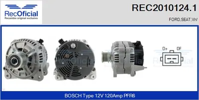 Alternator Seat CORDOBA · Seat TOLEDO I · Vw GOLF III Cabriolet