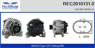 Alternator Vw POLO IV · Seat IBIZA III · Vw TOURAN
