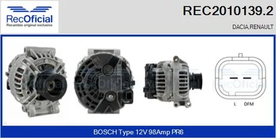 Alternator Renault LAGUNA I · Renault LAGUNA I Grandtour · Renault MEGANE I