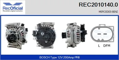 Alternator Mercedes-Benz E-CLASS · Mercedes-Benz E-CLASS T-Model