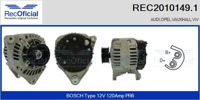 Alternator Audi 80 B4 Saloon · Audi 80 B4 Avant · Audi 100 C4 Saloon