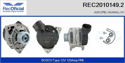 Alternator Audi 80 B4 Saloon · Audi 80 B4 Avant · Audi 100 C4 Saloon