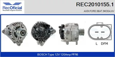 Alternator Seat CORDOBA · Audi A4 B5 · Seat IBIZA II