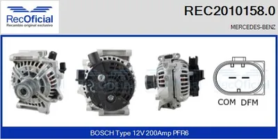 Alternator Mercedes-Benz S-CLASS · Mercedes-Benz C-CLASS · Mercedes-Benz C-CLASS Coupe