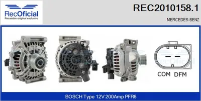 Alternator Mercedes-Benz S-CLASS · Mercedes-Benz C-CLASS · Mercedes-Benz C-CLASS Coupe