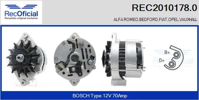 Alternator Opel KADETT C Estate · Opel KADETT C City · Opel KADETT C Coupe