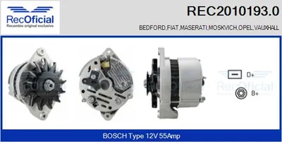 Alternator Opel COMBO Box Body/MPV · Opel REKORD D Estate · Opel KADETT D