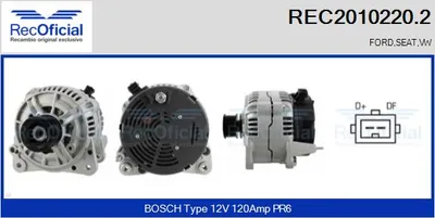 Alternator Seat CORDOBA · Seat TOLEDO I · Vw PASSAT B3/B4