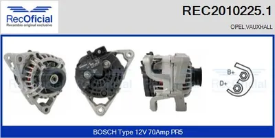 Alternator Opel CORSA B · Opel VECTRA B Hatchback · Opel VECTRA B Estate
