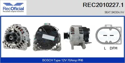 Alternator Seat CORDOBA · Vw POLO III · Seat IBIZA II
