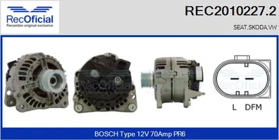 Alternator Seat CORDOBA · Vw POLO III · Seat IBIZA II