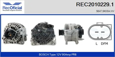 Alternator Seat CORDOBA · Vw TRANSPORTER T4 Bus · Seat IBIZA II