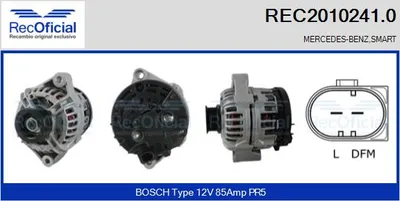 Alternator Smart CABRIO · Smart CITY-COUPE · Smart FORTWO Coupe