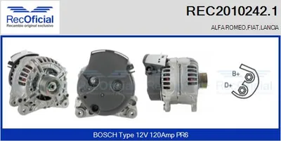 Alternator Alfa Romeo GTV · Alfa Romeo SPIDER · Lancia KAPPA SW
