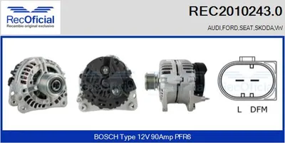 Alternator Seat CORDOBA · Seat IBIZA II · Vw SHARAN