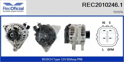 Alternator Toyota HIACE IV Bus · Toyota COROLLA · Toyota COROLLA Liftback