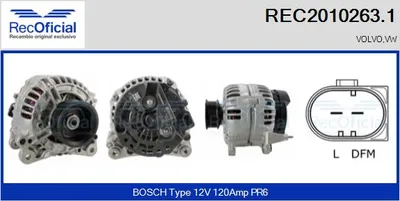 Alternator Vw TRANSPORTER T4 Bus · Vw TRANSPORTER T4 Van · Vw TRANSPORTER T4 Platform/Chassis (70E, 70L, 70M, 7DE, 7DL, 7D
