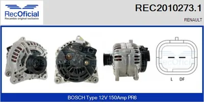 Alternator Renault MEGANE II · Renault SCÉNIC II · Renault MEGANE II Coupé-Cabriolet