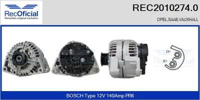 Alternator Saab 9-5 · Opel ASTRA G Hatchback · Opel ASTRA G Estate