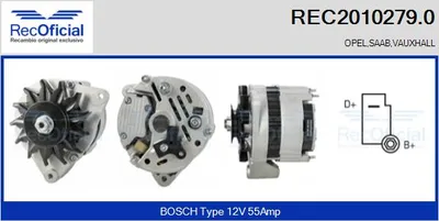 Alternator Opel KADETT B Coupe · Opel KADETT C Estate · Opel KADETT C City