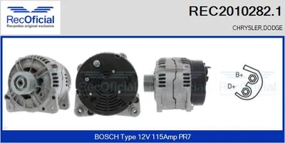 Alternator Chrysler VOYAGER / GRAND VOYAGER III · Dodge CARAVAN