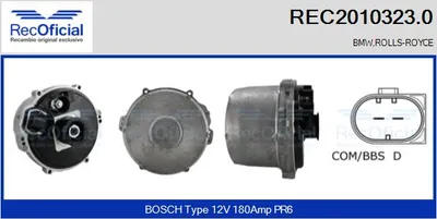 Alternator Bmw 7 · Rolls-Royce PHANTOM VII · Rolls-Royce PHANTOM VII Drophead Coupe