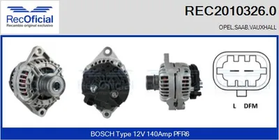 Alternator Opel VECTRA C · Opel VECTRA C GTS · Saab 9-3