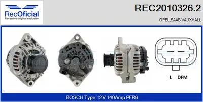 Alternator Opel VECTRA C · Opel VECTRA C GTS · Saab 9-3
