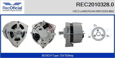 Alternator Mercedes-Benz COUPE · Mercedes-Benz CABRIOLET · Lamborghini JALPA