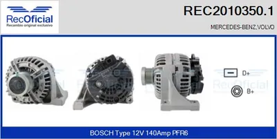 Alternator Volvo S40 I · Volvo V40 Estate · Volvo V70 I