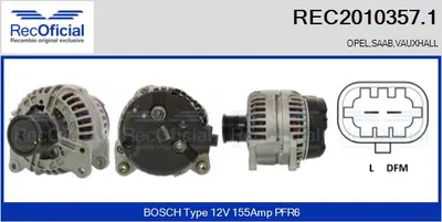 Alternator Opel VECTRA C · Opel VECTRA C GTS · Saab 9-3