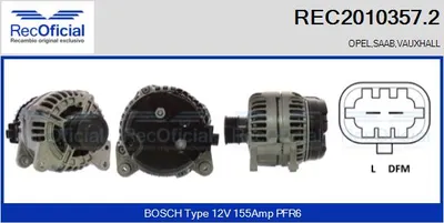 Alternator Opel VECTRA C · Opel VECTRA C GTS · Saab 9-3
