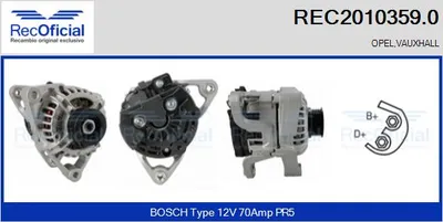 Alternator Opel ASTRA G Hatchback · Opel ASTRA G Estate · Opel ASTRA G Saloon