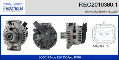 Alternator Mini MINI · Citroën C4 Coupe · Citroën C4 I