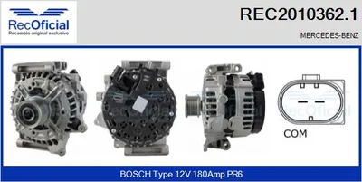 Alternator Mercedes-Benz E-CLASS · Mercedes-Benz E-CLASS T-Model · Mercedes-Benz C-CLASS