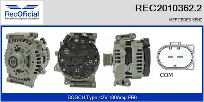 Alternator Mercedes-Benz E-CLASS · Mercedes-Benz E-CLASS T-Model · Mercedes-Benz C-CLASS