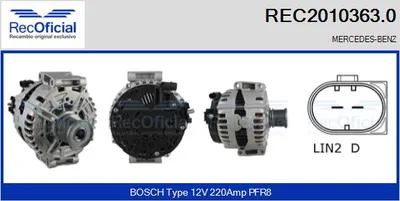 Alternator Mercedes-Benz M-CLASS · Mercedes-Benz S-CLASS · Mercedes-Benz R-CLASS