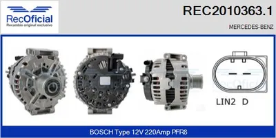 Alternator Mercedes-Benz M-CLASS · Mercedes-Benz S-CLASS · Mercedes-Benz R-CLASS