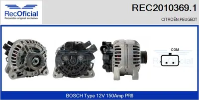 Alternator Peugeot 607 · Peugeot 807 · Citroën C8