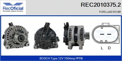 Alternator Ford GALAXY II · Ford S-MAX · Land Rover FREELANDER 2
