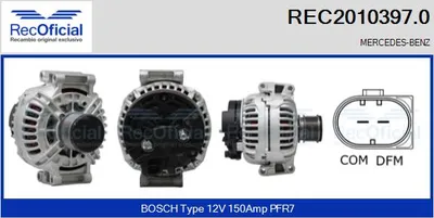 Alternator Mercedes-Benz E-CLASS · Mercedes-Benz E-CLASS T-Model · Mercedes-Benz SPRINTER 3-t Bus