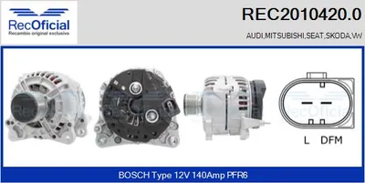 Alternator Seat CORDOBA · Vw SHARAN · Seat ALHAMBRA