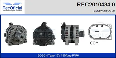 Alternator Volvo S80 II · Land Rover FREELANDER 2 · Volvo V70 III