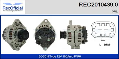 Alternator Opel VECTRA C · Opel VECTRA C GTS · Opel SIGNUM Hatchback