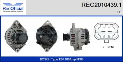 Alternator Opel VECTRA C · Opel VECTRA C GTS · Opel SIGNUM Hatchback
