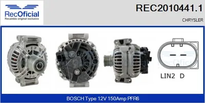 Alternator Chrysler PT CRUISER