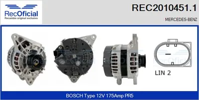 Alternator Mercedes-Benz B-CLASS Sports Tourer · Mercedes-Benz A-CLASS · Mercedes-Benz CLA Coupe